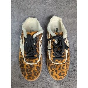 Lucky Step Air Cooled Leopard Print Mule Sneakers AMZ25236 Womens 10